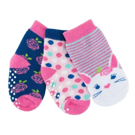 3 pair Comfort Terry Socks Bella the Bunny /with Grippers