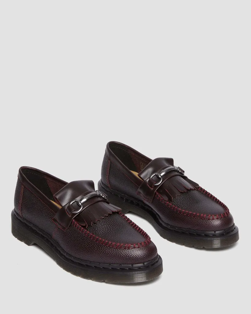 Adrian Snaffle Pebble Grain Leather Loafers Shoes