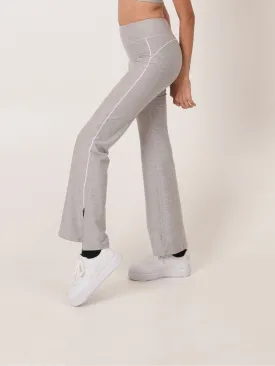 Alpha Bootcut Pants in Marl Grey