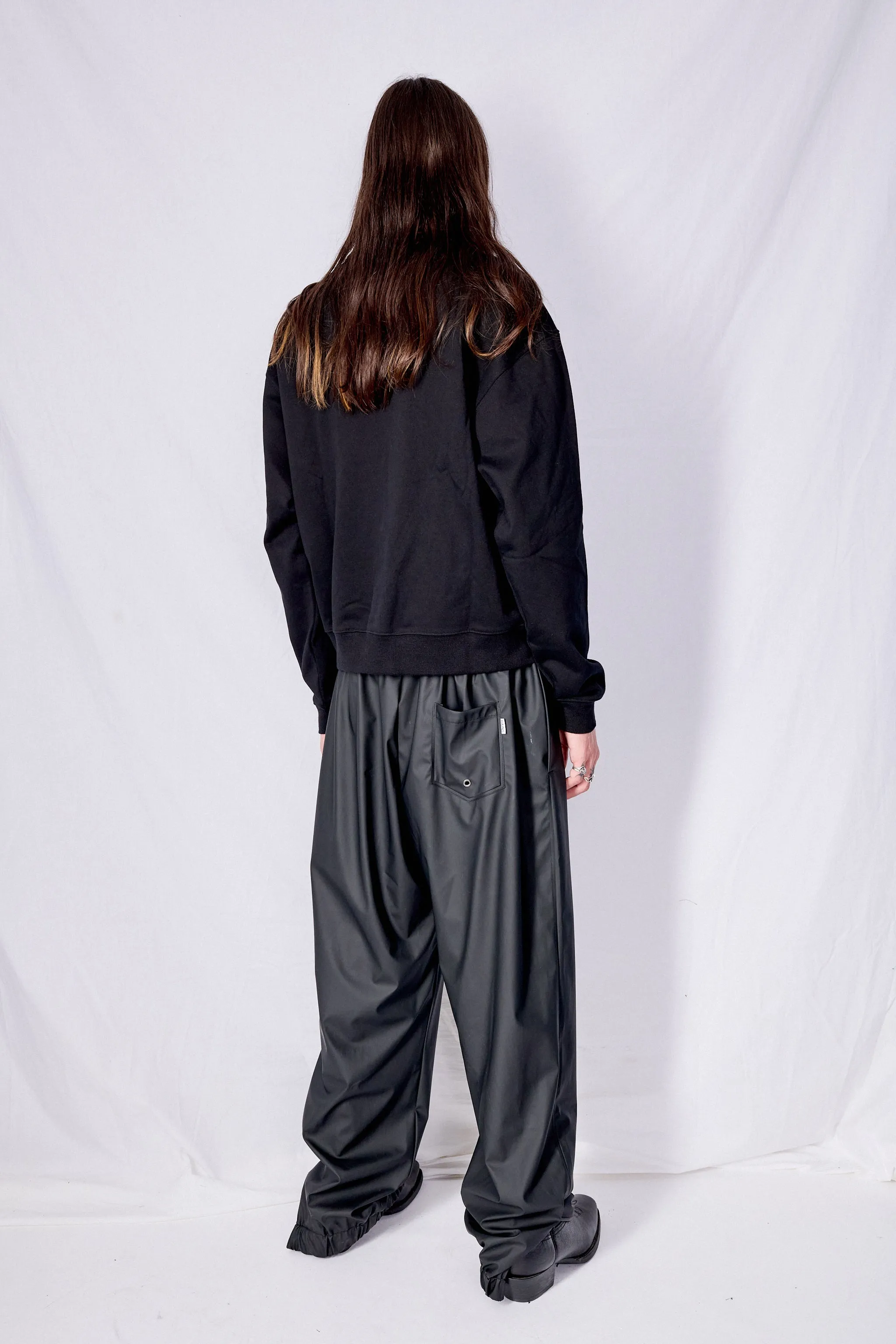 Black Regular Rain Pants