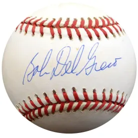 Bob "Bobby" Del Greco Autographed Official AL Baseball New York Yankees, Philadelphia Phillies Beckett BAS #F26632