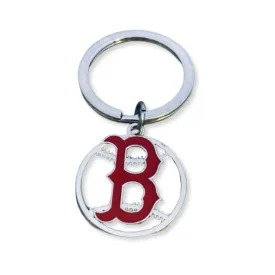 Boston Red Sox Baseball Keychain