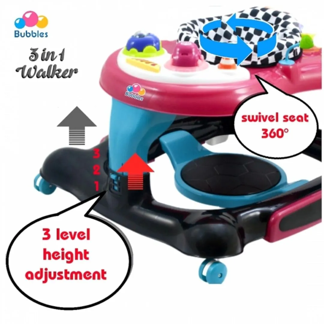 Bubbles 3 in 1 Baby Walker