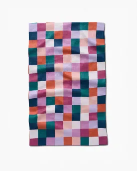 Fall Checkers Tea Towel