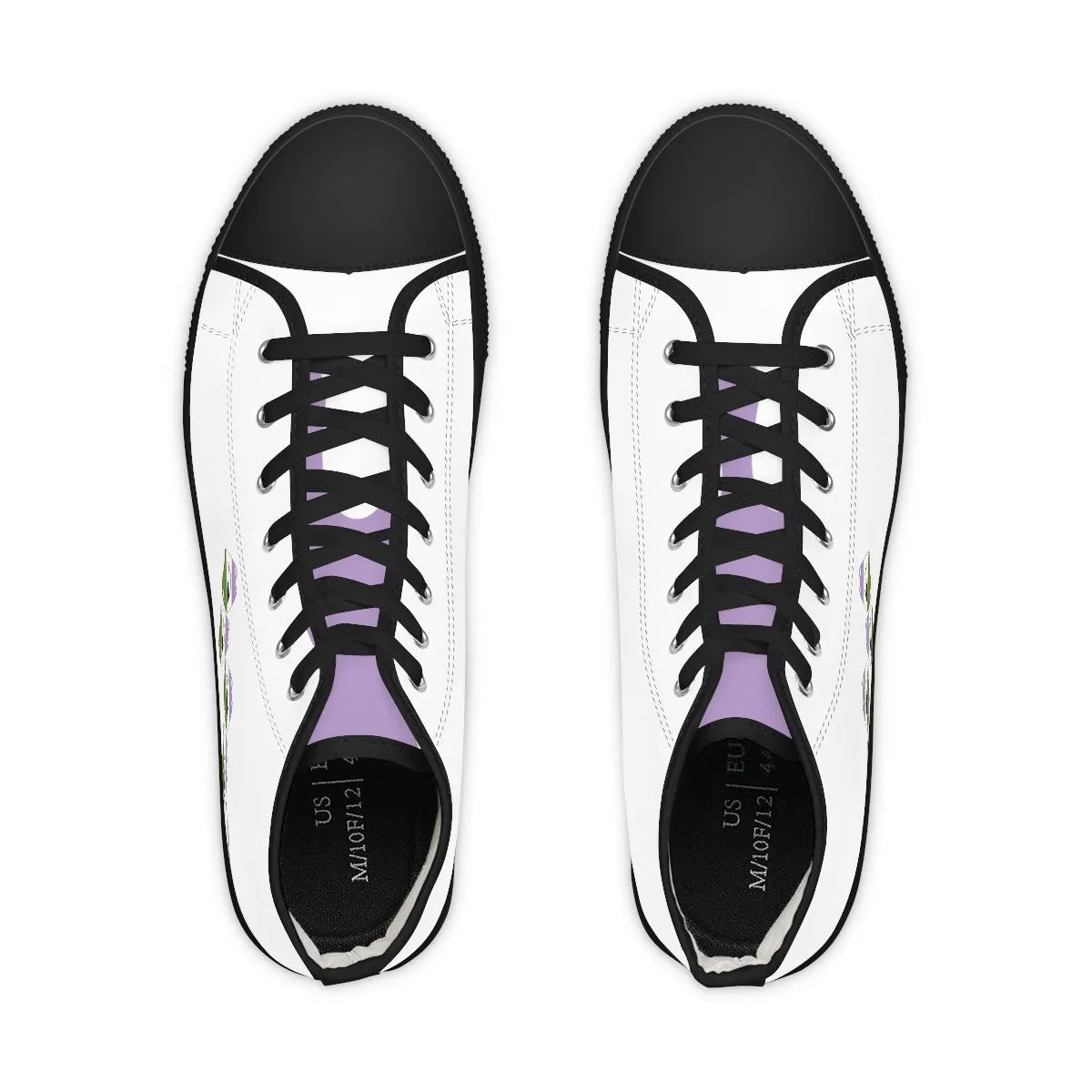 Gender Queer Flag Kisses LGBTQ High Top Sneakers Unisex Size