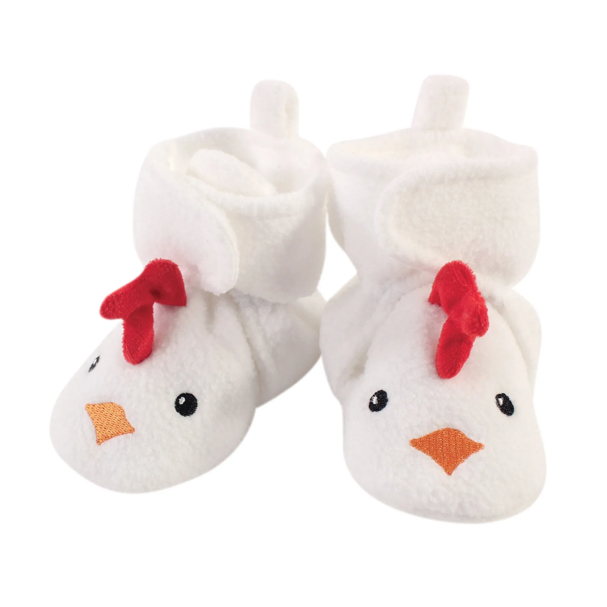 Hudson Baby Cozy Fleece Booties, Chicken