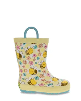 Kids Bee Happy Rain Boot - Yellow