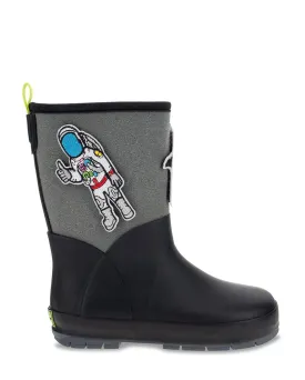 Kids Puddle Patch Rain Boot - Black