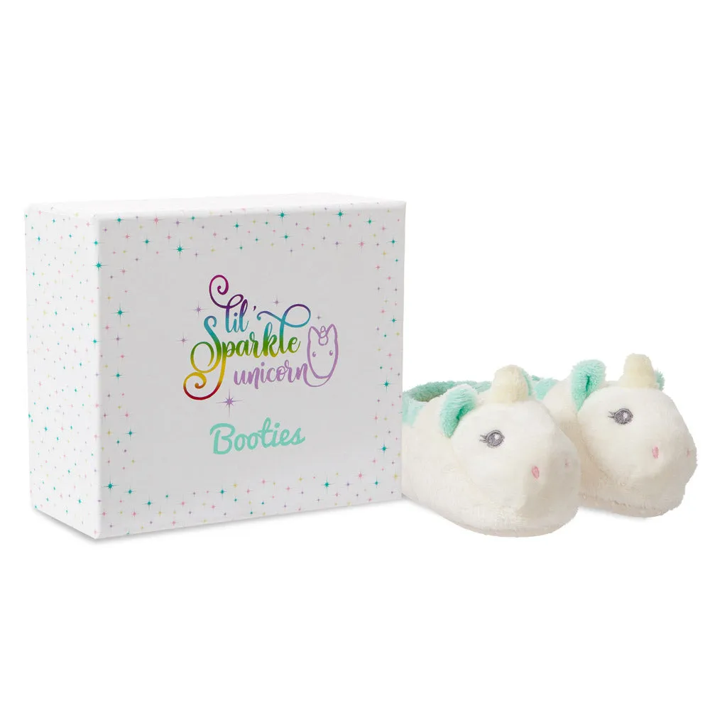 Lil' Sparkle Baby Unicorn Booties   Gift Box