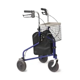 Medline 3-Wheel Steel Rollators