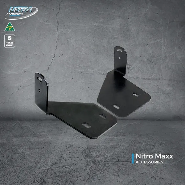 Nitro Maxx Light Bar Brackets to suit Rhino Pioneer Platform (below rack)