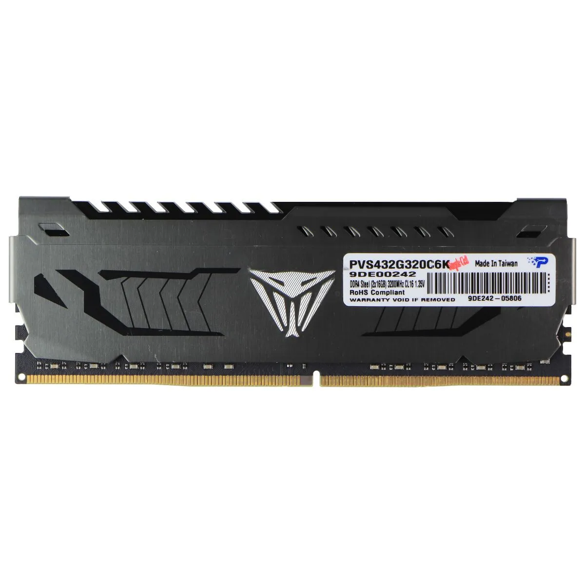 Patriot Viper Steel DDR4 (16GB) 3200 1.35V PC RAM Memory (PVS432G320C6K)