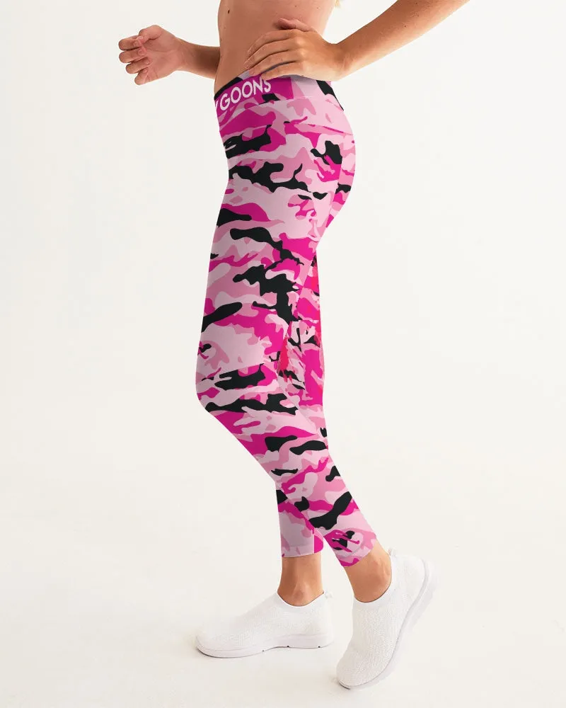 Pretty Goons Pink Camo  Women's Yoga Pants