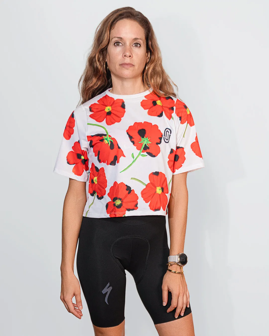 Red Poppies Women's Crop Top