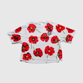 Red Poppies Women's Crop Top