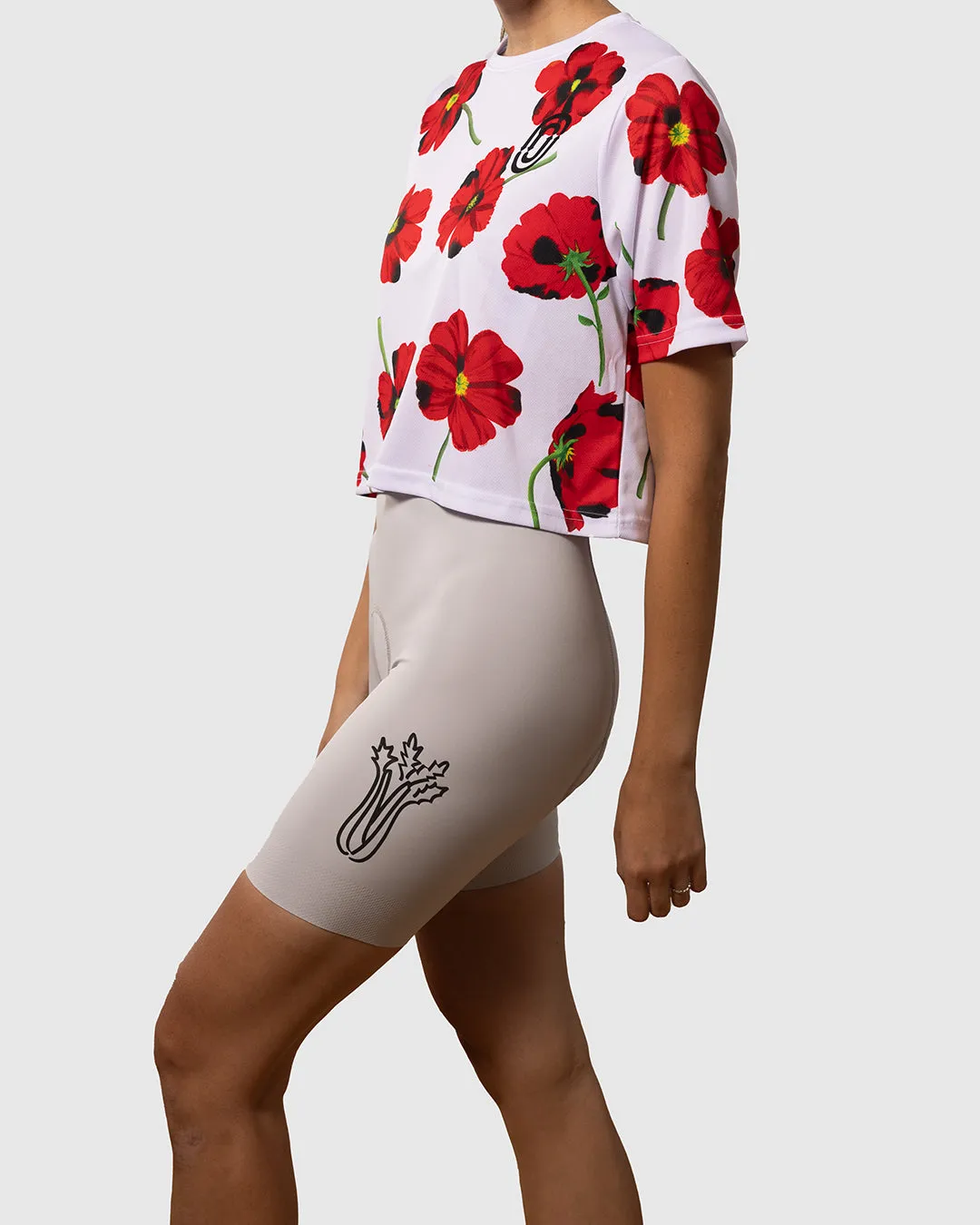 Red Poppies Women's Crop Top