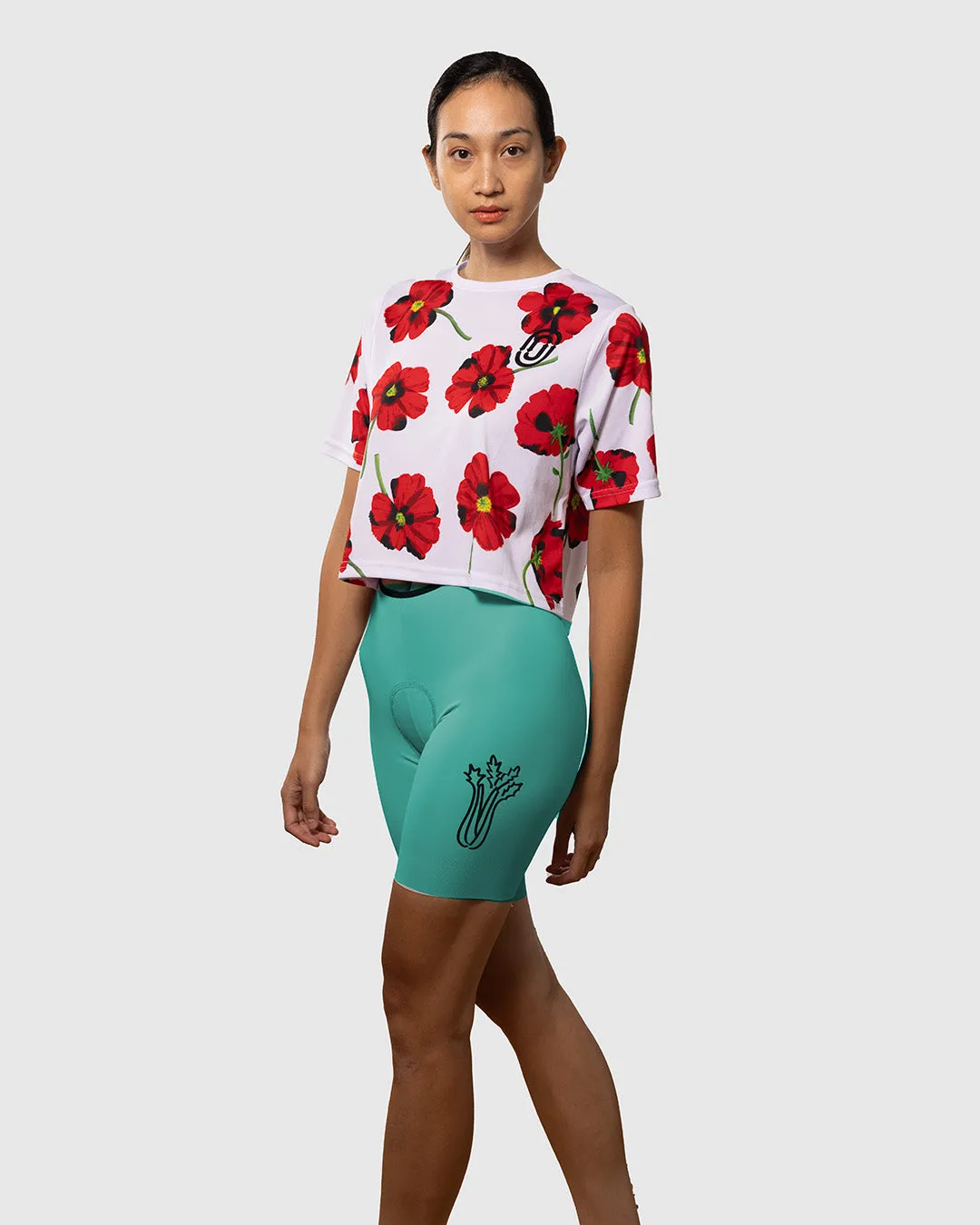 Red Poppies Women's Crop Top