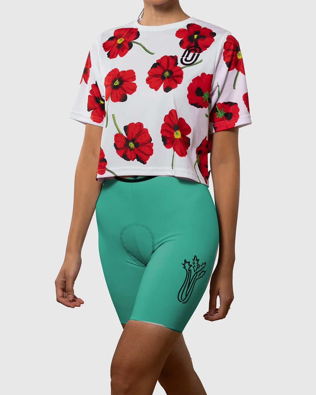 Red Poppies Women's Crop Top