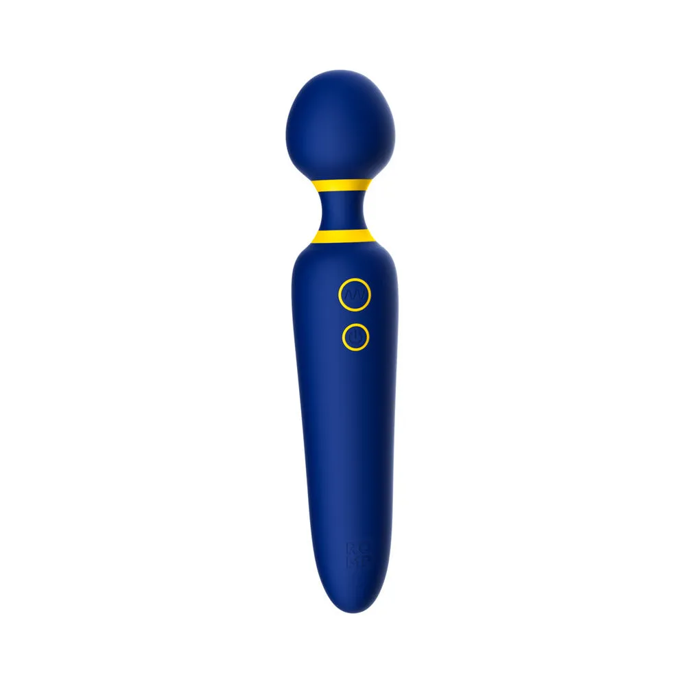 ROMP Flip Rechargeable Silicone Wand Massager Blue