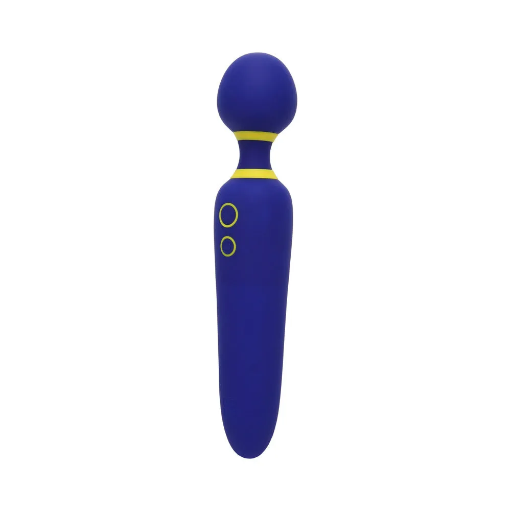 ROMP Flip Rechargeable Silicone Wand Massager Blue