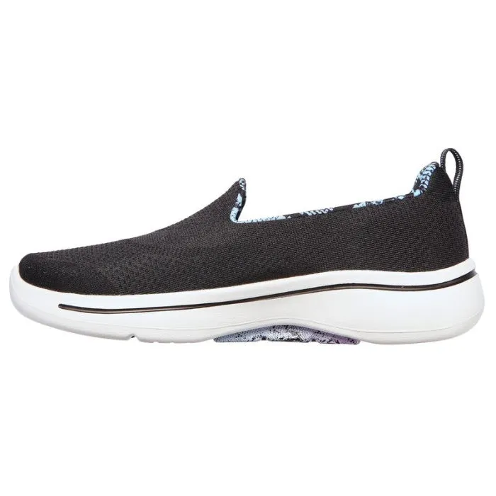 Skechers Arch Fit Slip Ons Wild Vision Black Blue