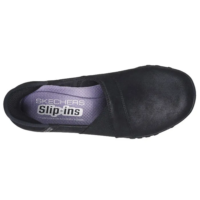 Skechers Womens Slip Ins Breathe Easy My Love - Black