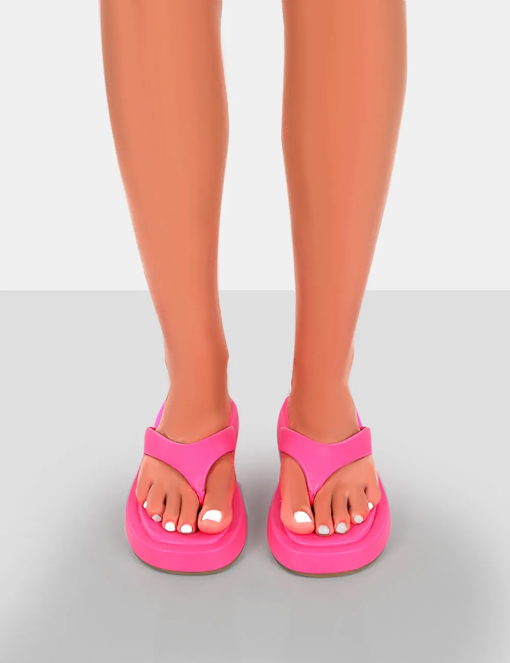 Surfs Up Pink Flatform Flip Flop Sandals