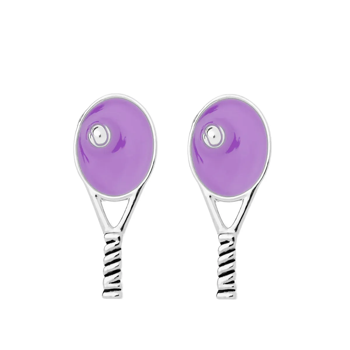 Tennis Racquet Stud Earrings - Pick Color