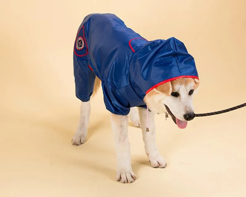 Waterproof Dog Raincoat Rain Jacket with Pocket